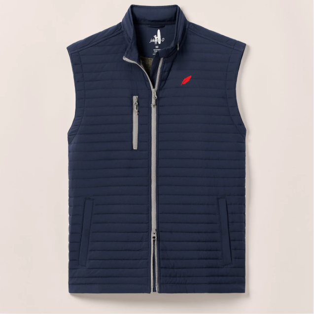 Crosswind Quilted Performance Vest Feather Logo