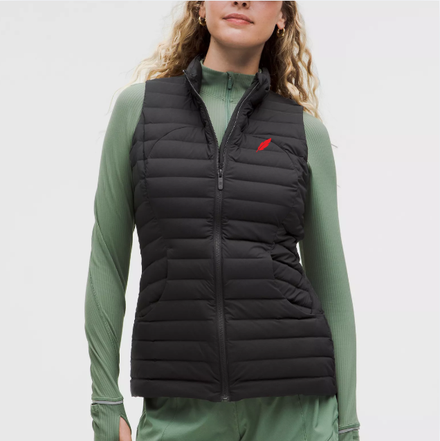 Pack It Down Vest Feather Logo